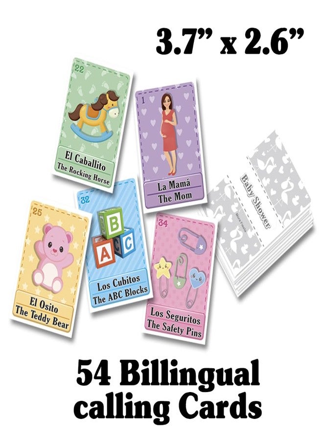More Fiesta Baby Shower Loteria Fiesta Mexican Bingo Game - Bilingual English and Spanish, for Up to 60 Players - Image 3